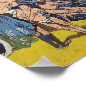 Poster Hokusai - Cascade Roben, Oyama, province de Sagami (Coin)