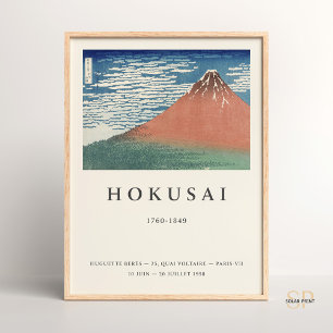 Poster Hokusai Fine Vent Clear Morning Art Imprimer Japon