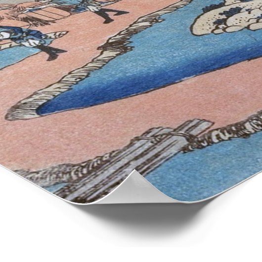 Poster Hokusai - Fuji Katakura Tea Fields, Suruga (Coin)