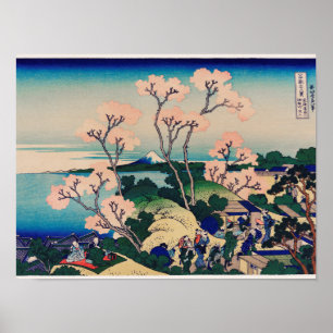 Poster Hokusai - Goten-Yama-Hill
