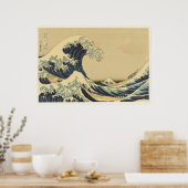 Poster Hokusai Grande vague au large de Kanagawa (Cuisine)