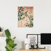 Poster Hokusai Java Sparrow sur Magnolia GalleryHD (Bureau à domicile)