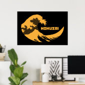 Poster Hokusai - La Grande Vague (Bureau à domicile)