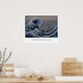 Poster Hokusai rencontre Fibonacci, Golden Ratio (Cuisine)