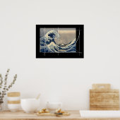 Poster Hokusai rencontre Fibonacci, Version (Cuisine)