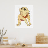 Poster Hokusai Sumo (Cuisine)