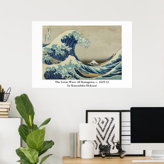 Poster Hokusai's (Bureau à domicile)