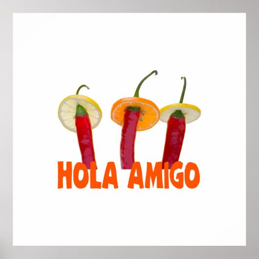 Poster Hola amigo (Devant)