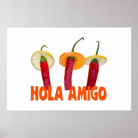 Poster Hola amigo (Devant)