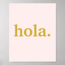 Hola Gold Script sur rose