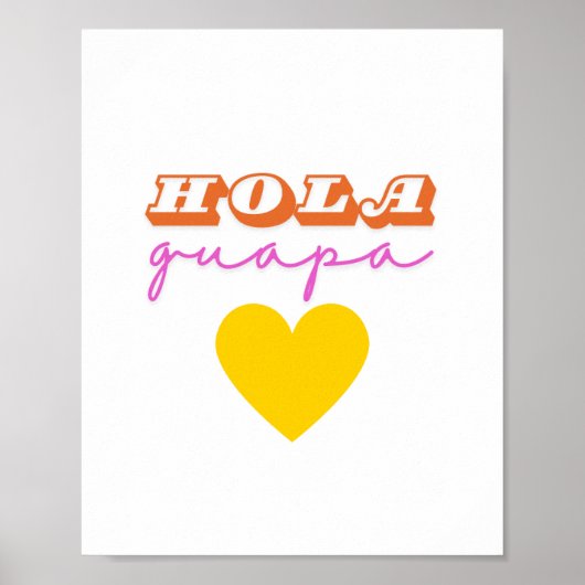 Poster Hola Guapa (Devant)