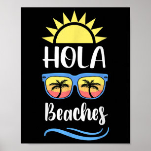 Poster Hola Sofr Plages Frisées Plages Au Soleil Couchant