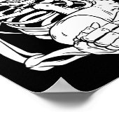 Poster Holding Chat Funny Halloween Crâne Sphynx Chat (Coin)