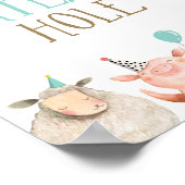 Poster Hole d'eau Animaux de ferme Barnyard Boy Anniversa (Coin)