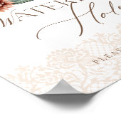 Poster Hole d'eau Bouteille bébé Baby shower occidental s (Coin)