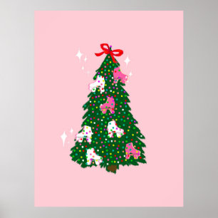 Poster Holiday Christmas Roller Skate Ornaments