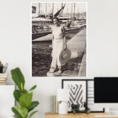 Poster Holiday in Cannes, 1930s (Bureau à domicile)