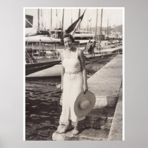 Poster Holiday in Cannes, 1930s