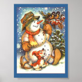Poster Holiday Snowman (Devant)