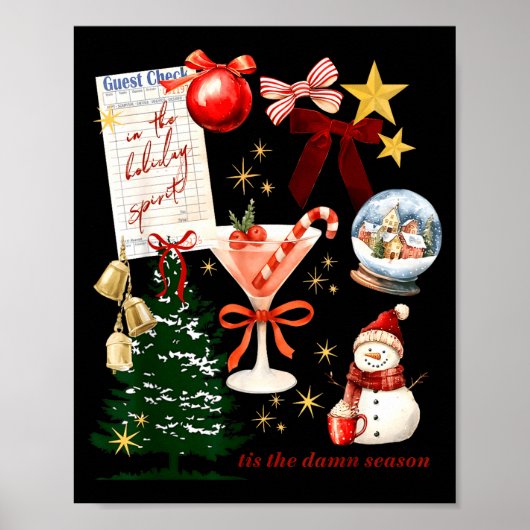 Poster Holiday Vibes In The Holiday Srit Christmas Funny  (Devant)
