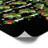 Poster Holiday Xmas Lighting Santa B Fish Christmas Tree  (Coin)