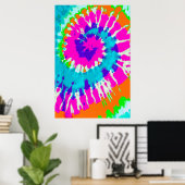 Poster holiES - Power Spiral Batik Style (Bureau à domicile)