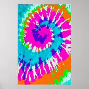 Poster holiES - Power Spiral Batik Style