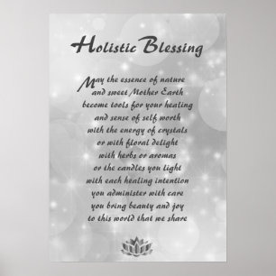Poster Holistique Silver Sparkle