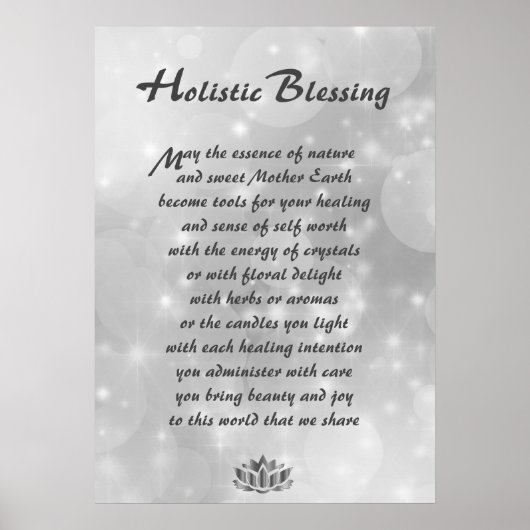 Poster Holistique Silver Sparkle (Devant)