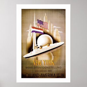Poster Holland America Line New York