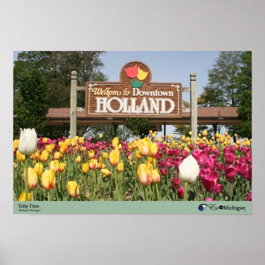 Poster Holland Tulip Time - Holland, Michigan (Devant)