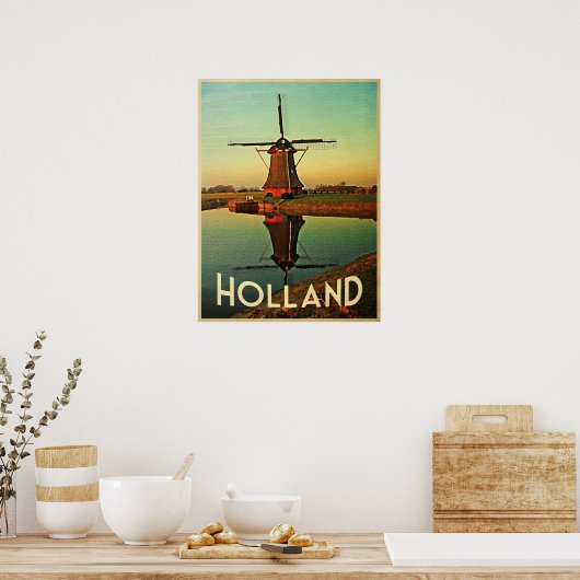 Poster Holland Windmill (Cuisine)