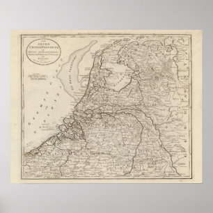 Poster Hollande, Frise, Groningue, Overyssel