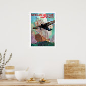 Poster Hollande, navire hollandais et fantôme volant, vin (Cuisine)