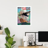 Poster Hollande, navire hollandais et fantôme volant, vin (Bureau à domicile)