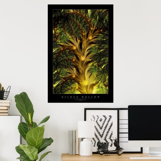 Poster Hollow doré (Bureau à domicile)