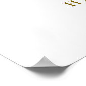 Poster HOLLY Bourgogne Floral Mariage de Noël Bienvenue (Coin)