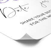 Poster Holly Branche - dattes idées nuit jeu de mariée (Coin)