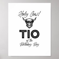 Holly Cow Tio Of The Birthday Boy Highland Cow 1st