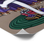 Poster "Holly" de la fête de Noël (Coin)