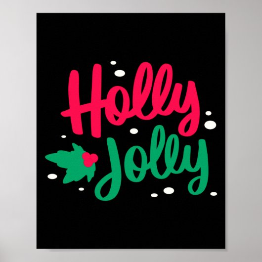 Poster Holly Jolly Christmas  (Devant)