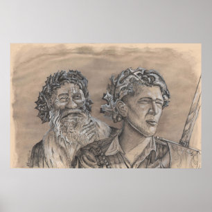 Poster Holly King Oak King par Portia St Luke