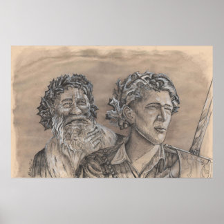 Poster Holly King Oak King par Portia St Luke