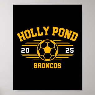 Poster Holly Pond Broncos Byll de football 2025 