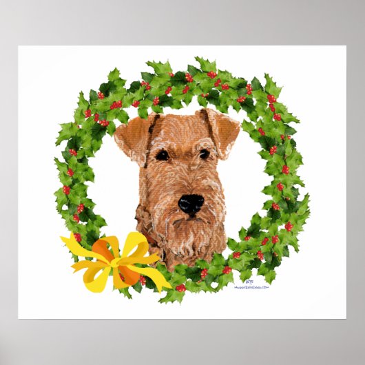 Poster Holly Wreath (Devant)