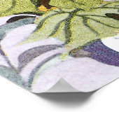 Poster Hollyhock, Dahlia and Balloon Flowers (Coin)