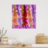 Poster Hollyhock Elegance, (Cuisine)