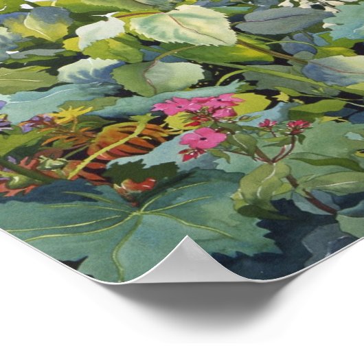 Poster Hollyhocks et tournesols 2005 (Coin)