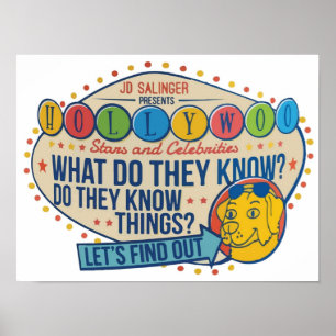 Poster Hollywoo Étoiles et célébrités Que savent-ils D