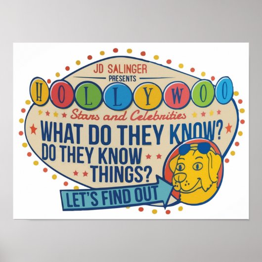 Poster Hollywoo Étoiles et célébrités Que savent-ils D (Devant)